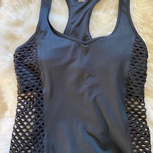 Forever 21 Mesh Razor Back Work Out Top
